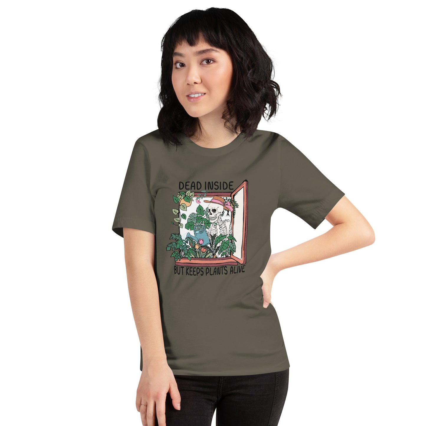 Dead Inside but Keeps Plants Alive t-shirt