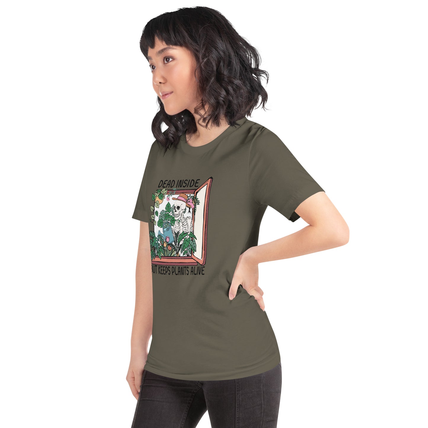 Dead Inside but Keeps Plants Alive t-shirt
