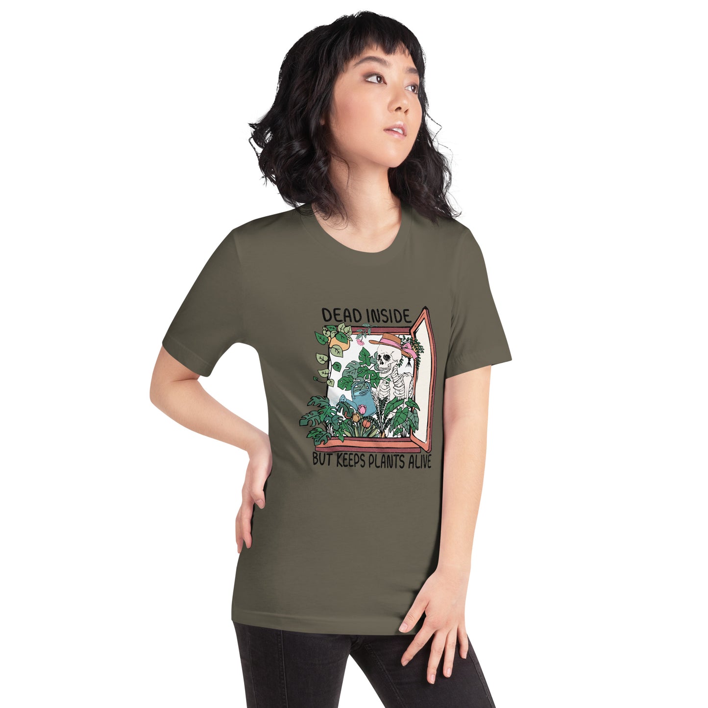 Dead Inside but Keeps Plants Alive t-shirt