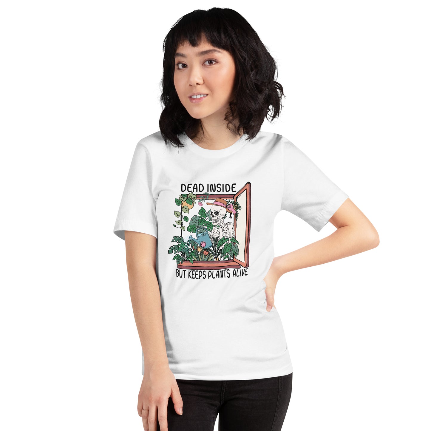 Dead Inside but Keeps Plants Alive t-shirt