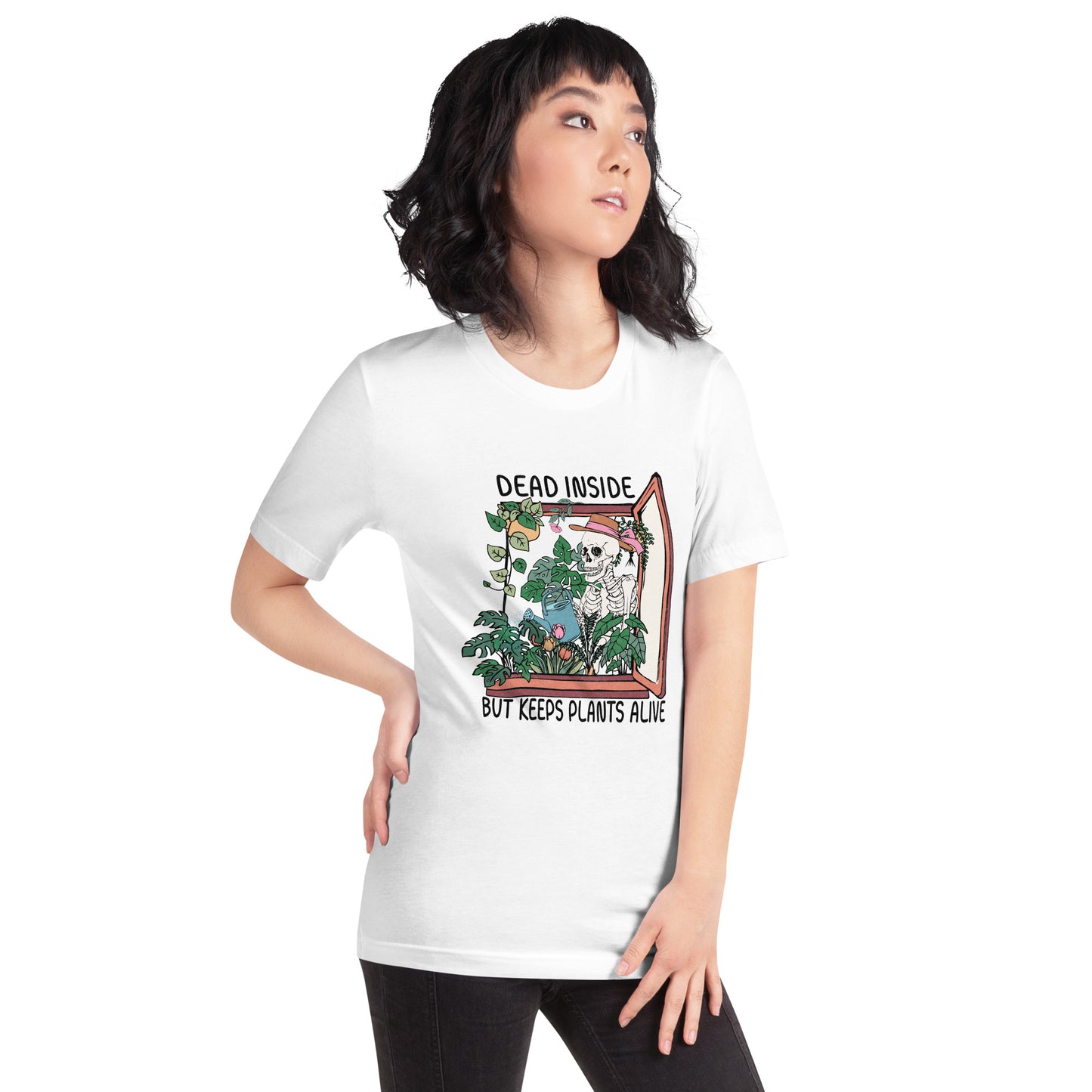 Dead Inside but Keeps Plants Alive t-shirt
